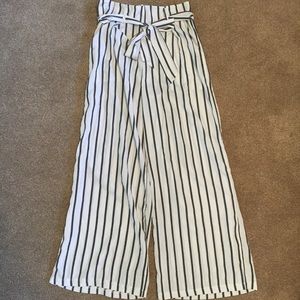 Black and White Stripped Palazzo Pants